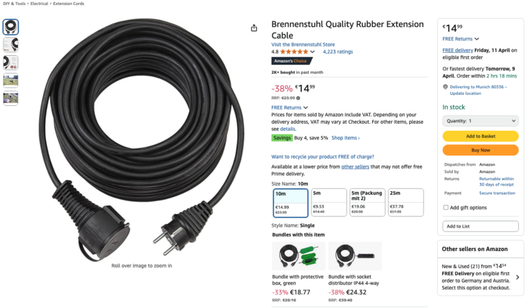 Amazon Call-to-action CTA